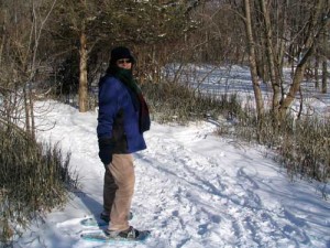 Lynn Snowshoeing