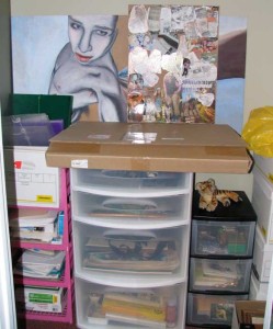 Art Supplies in Closet