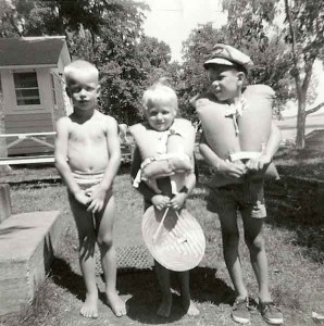 Kids at cabin