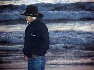 Dad on beach