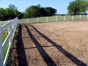 white fence