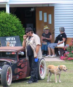 guy with dog