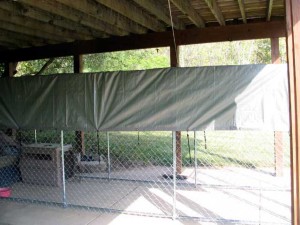 tarp covering kennel