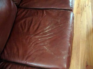 sand on couch