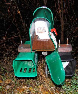 damaged mailbox