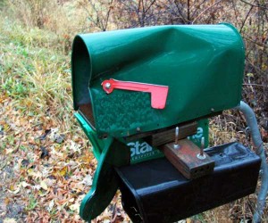 damaged mailbox