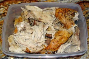 cut up turkey