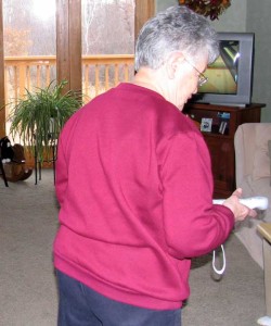 playing Wii