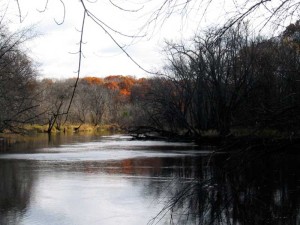 river in the fall