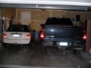 vehicles in garage
