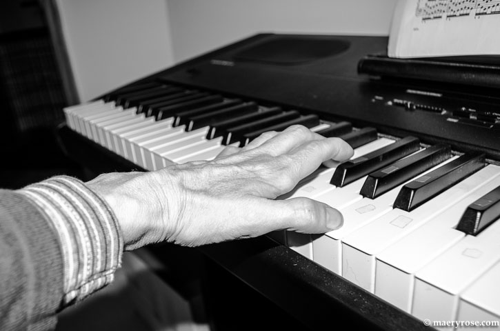 playing piano