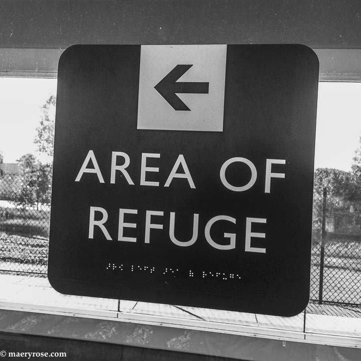 refuge sign