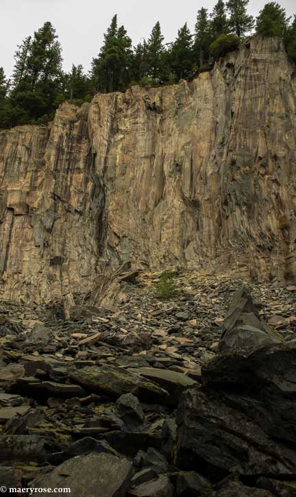 Rock formations along Sandy River