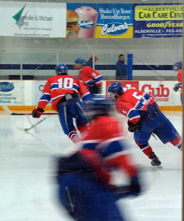 Maery at a Hockey Game?