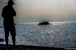 standing by Lake Superior