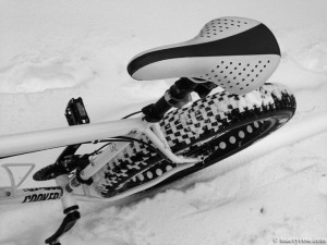 bicycling in snow