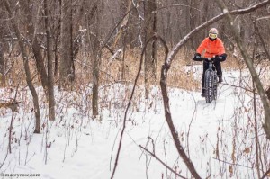 Riding fat bike