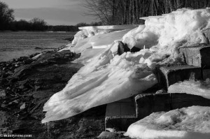 icy shore