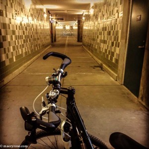 bike at train station