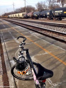 bike at train station