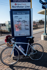 train station with bike