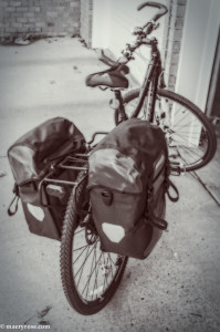 bike with panniers