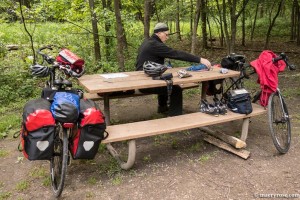 packing up bikes at Carver Park