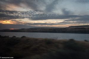 view from Amtrak train