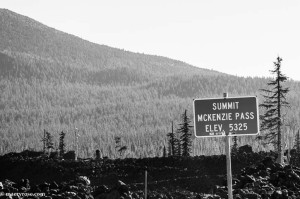 McKenzie Pass sign