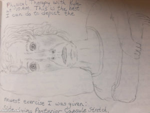 physical therapy exercise sketch