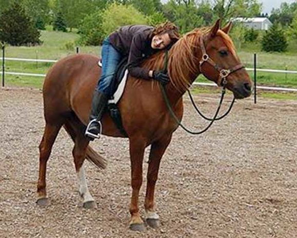 horse and woman