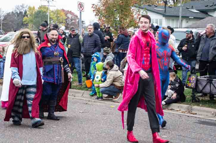 Participants in Anoka Halloween parade